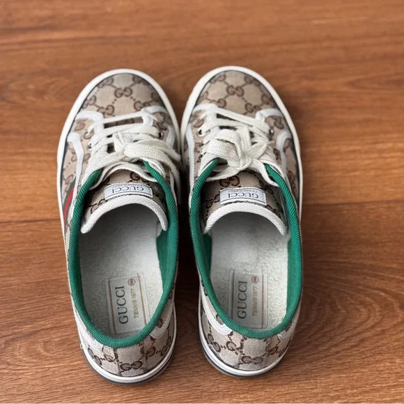 Women's GG Gucci Tennis 1977 sneaker Size 38.5=8.5 good condition plus box - Picture 2 of 4